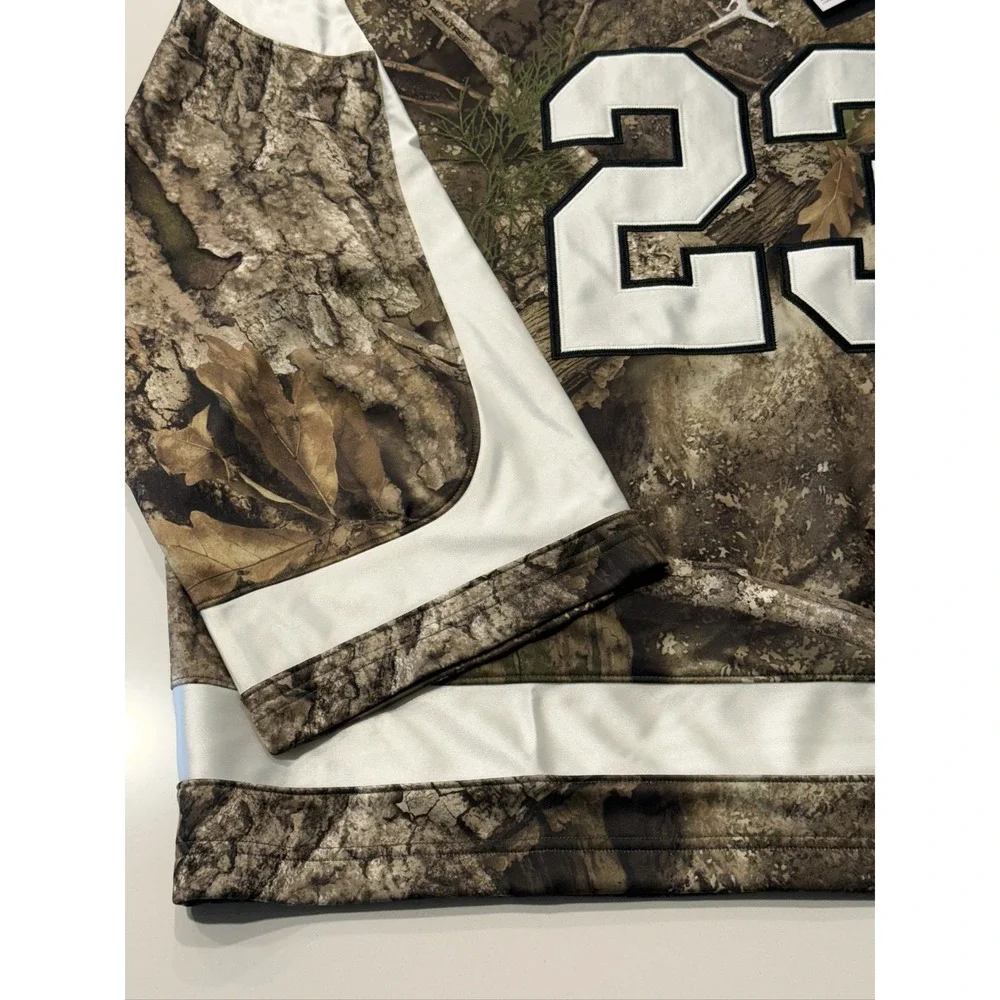 Jordan Brooklyn Realtree Hockey Jersey Men's XL Camo White Oversized 23